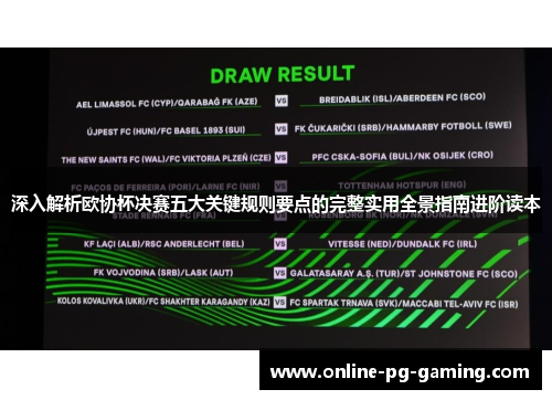 深入解析欧协杯决赛五大关键规则要点的完整实用全景指南进阶读本